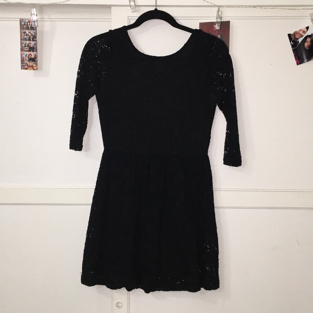 Black long sleeve dress